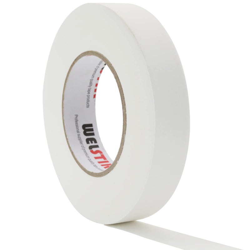 WELSTIK 1 Pack Gaffer Tape White,1" X 60 Yards-60 Yards Length-Suitable for DIY Projects, Heavy Duty Gaffer Floor Tape for Hockey Sticks,Wall Cracks, Bug Holes,Non-Reflective Easy to Rip - Image 1